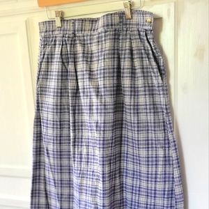 SOLD Purple Plain Woolrich Cotton Work Skirt Prairie Style